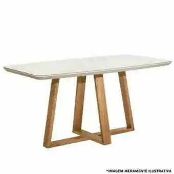 Lojas Guido Mesa bennett com vidro 1,60x90 cm ./off white /cinamomo oferta