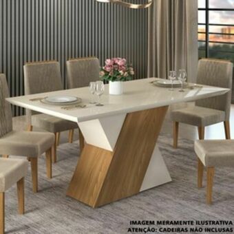 Mesa rubi 160x90 ./carvalho nobre/off white