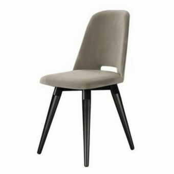Lojas Guido Cadeira giratória selina tecido veludo (inca02) cinza ./preto fosco oferta