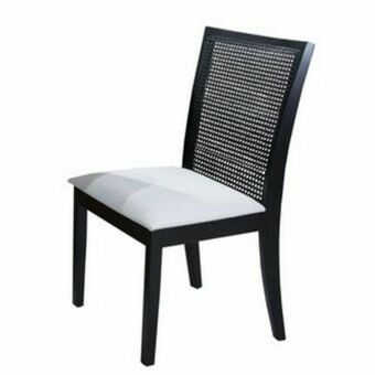 Lojas Guido Cadeira roma com tela (tecido 4001) linho cinza /ebano oferta