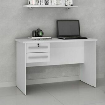 Lojas Guido Mesa de computador byte com chave./branca oferta