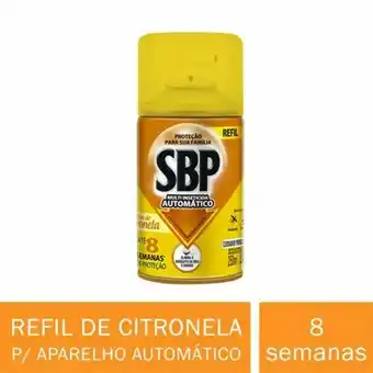 Inseticida sbp automático óleo de citronela refil 250ml