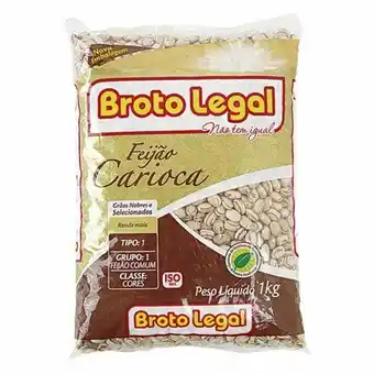 Feijão carioca broto legal embalagem 1kg