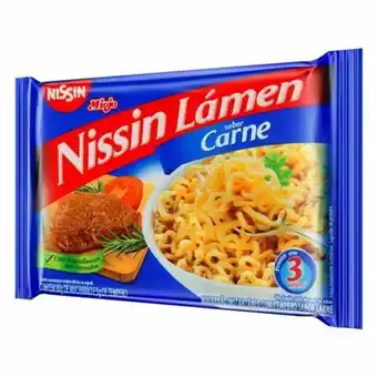 Macarrão instantâneo nissin lámen carne 85g