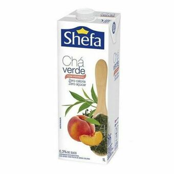 Chá verde shefa zero açúcar pêssego 1l