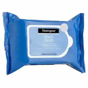 Supermercado Taquaral Removedor de maquiagem neutrogena deep clean 25un oferta