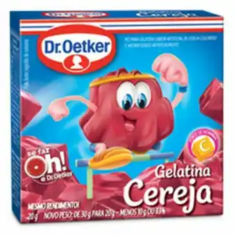 Gelatina de cereja dr oetker embalagem 20g