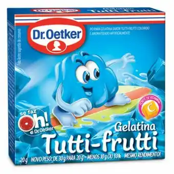 Gelatina oetker tutti frutti 20g