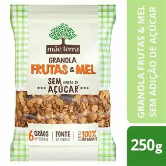 Granola mãe terra frutas e mel 250g