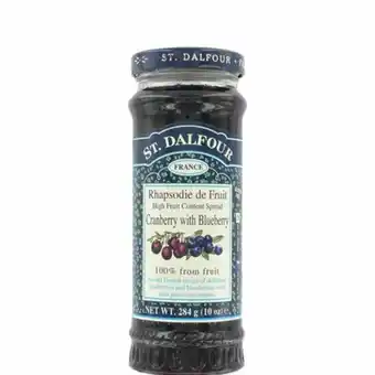 Geléia saint dalfour cranberry com mirtilo vidro 284g