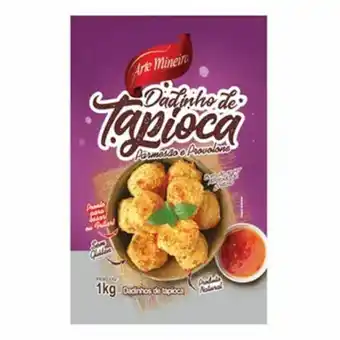 Dadinho de tapioca congelado arte mineira embalagem 1kg