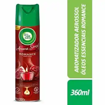 Desodorizador bom ar aroma sense romance 360ml