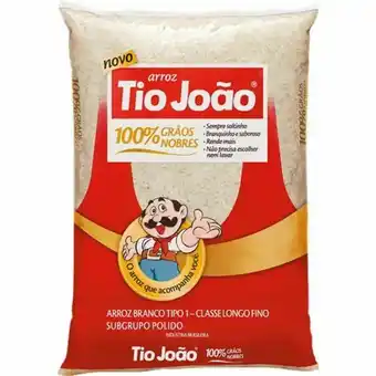 Arroz branco tio joão t1 1kg
