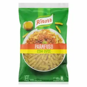 Supermercados Andreazza Macarrão de sêmola com ovos parafuso knorr pacote 500g oferta