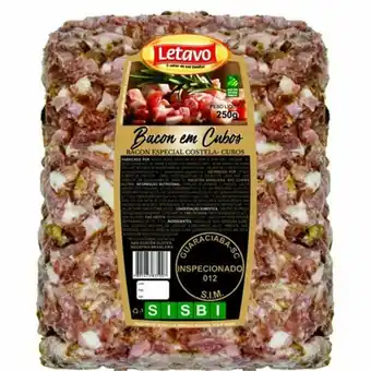 Bacon letavo em cubos 250g
