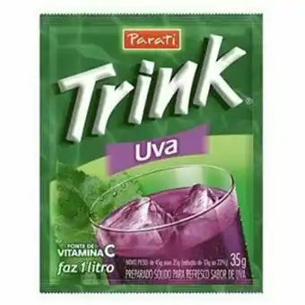 Refresco em pó trink uva sachê 25g