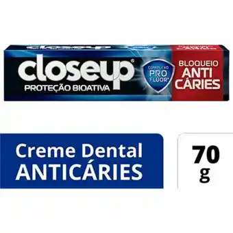 Creme dental close up proteção bioativa bloqueio anticáries 70g