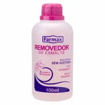 Removedor de esmalte sem acetona farmax 100ml