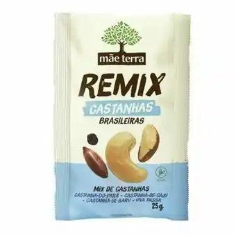 Supermercados Andreazza Mix mãe terra remix castanhas brasileiras 25g oferta
