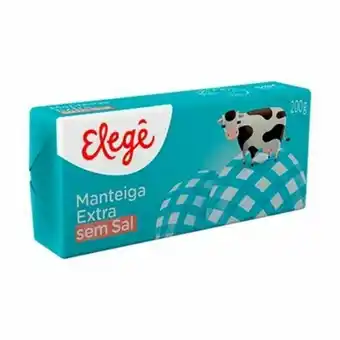 Manteiga elegê tablete sem sal 200g