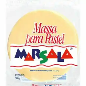 Supermercados Andreazza Massa para pastel marsala média embalagem 500g oferta