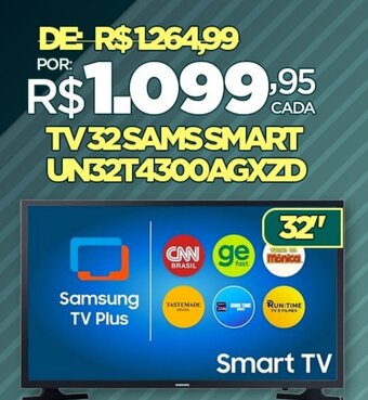 DB Supermercados TV32 SAMS SMART UN32T 4300AGXZD oferta