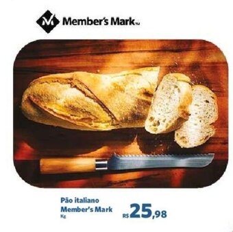 Sam's Club Pão italiano Member's Mark. kg oferta