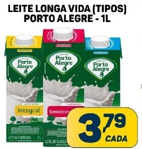 Dom Atacadista LEITE LONGA VIDA (TIPOS) PORTO ALEGRE - 1L oferta