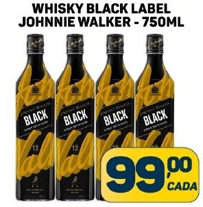 Dom Atacadista WHISKY BLACK LABEL JOHNNIE WALKER - 750ML oferta
