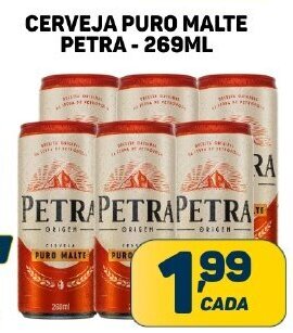 Dom Atacadista CERVEJA PURO MALTE PETRA-269ML oferta