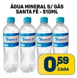 Dom Atacadista ÁGUA MINERAL S/ GÁS SANTA FÉ - 510ML oferta