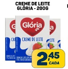 Dom Atacadista CREME DE LEITE GLÓRIA-200G oferta
