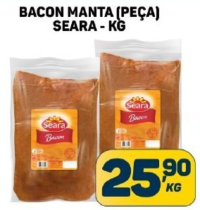 BACON MANTA [PEÇA) SEARA - KG