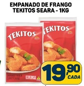 Dom Atacadista EMPANADO DE FRANGO TEKITOS SEARA - 1KG oferta