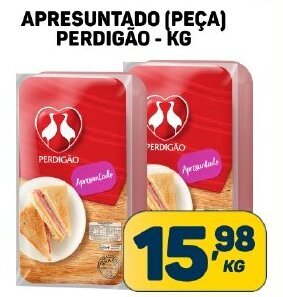 Dom Atacadista APRESUNTADO (PEÇA) PERDIGÃO - KG oferta