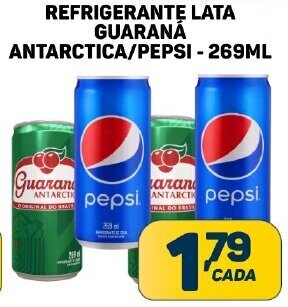 Dom Atacadista REFRIGERANTE LATA GUARANÁ ANTARCTICA/PEPSI-269ML oferta