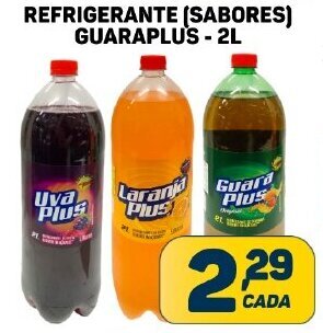 Dom Atacadista REFRIGERANTE (SABORES) GUARAPLU'S - 2L oferta