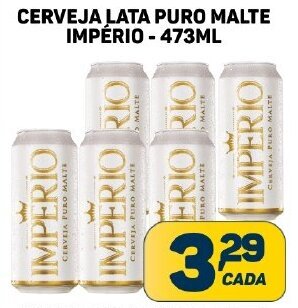 Dom Atacadista CERVEJA LATA PURO MALTE IMPÉRIO - 473ML oferta