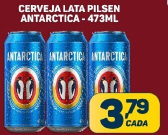 Dom Atacadista CERVEJA LATA PILSEN ANTARCTICA - 473ML oferta