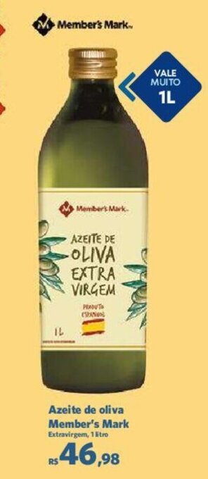 Sam's Club Azeite de oliva Member's Mark Extravirgem, 1 litro oferta