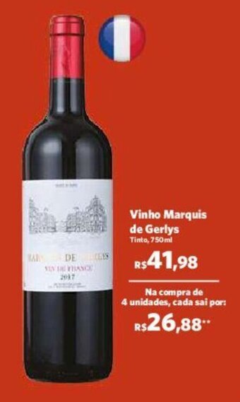 Sam's Club Vinho Marquis de GerlysTinto, 750ml 7 oferta