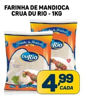 Dom Atacadista FARINHA DE MANDIOCA CRUA DU RIO - 1KG oferta