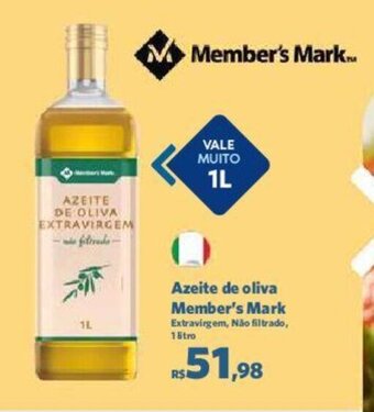 Sam's Club Azeite de oliva Member's Mark Extravirgem, Não filtrado, 1 litro oferta