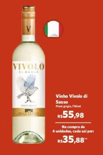 Sam's Club Vinho Vivolo di Sasso Pinot grigio, 750ml oferta