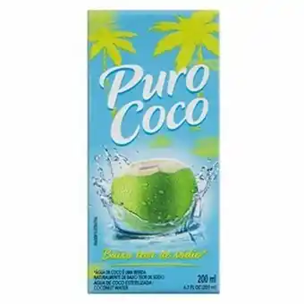 Verona Supermercados Água de coco puro coco 200ml oferta