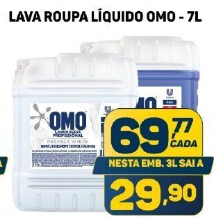 Dom Atacadista LAVA ROUPA LÍQUIDO OMO - 7L oferta