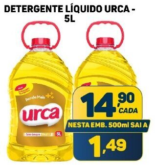 Dom Atacadista DETERGENTE LÍQUIDO URCA - 5L oferta