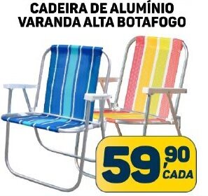 Dom Atacadista CADEIRA DE ALUMÍNIO VARANDA ALTA BOTAFOGO oferta