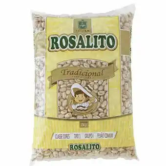 Feijão carioca rosalito pacote 1kg
