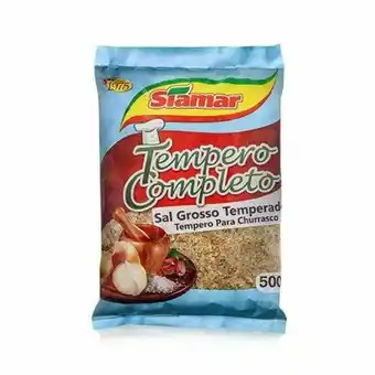 Sal grosso temperado siamar para churrasco 500g